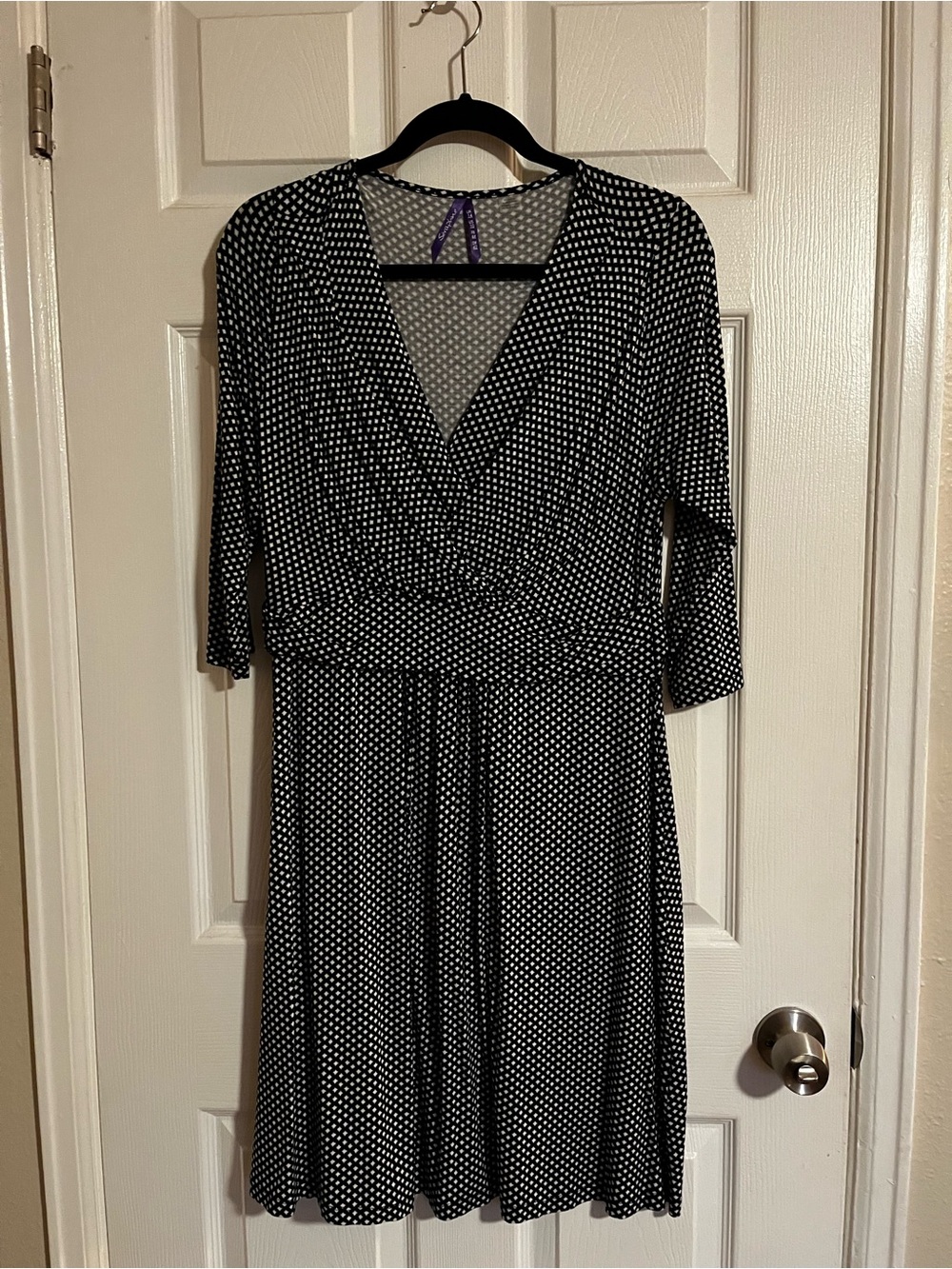Seraphine Nursing Navy and White Printed Wrap Dress